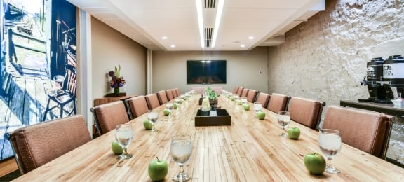 A Denver Union Station conference table