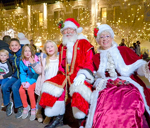 Santa and Mrs. Clause at Denver Union Station