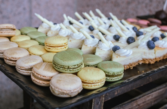 Macron cookies and pastries at Denver Union Station