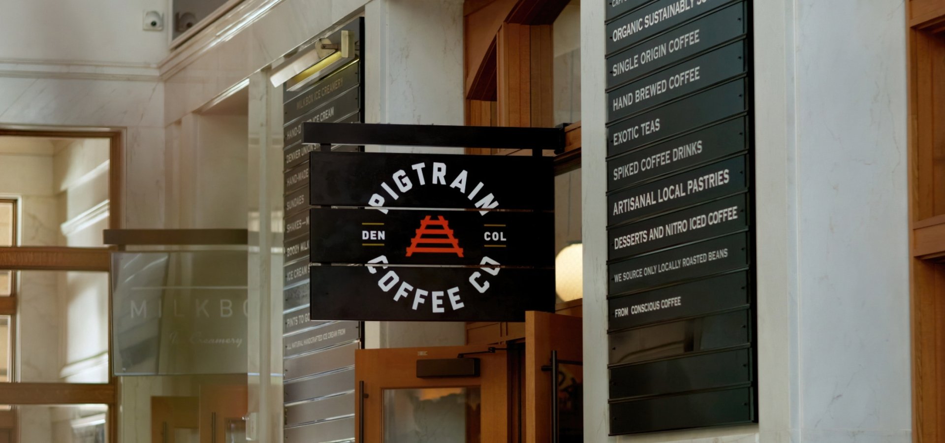 Pigtrain coffee co sign